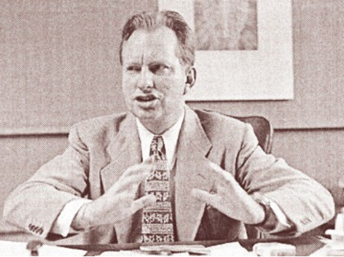 L. Ron Hubbard at a desk, circa 1948