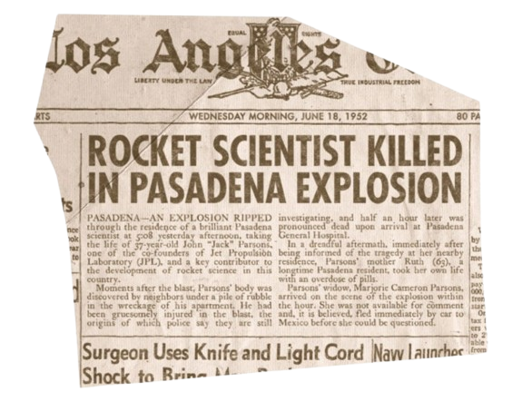 Los Angeles Times June 18 1952 — Rocket Scientist Killed in Pasadena Explosion