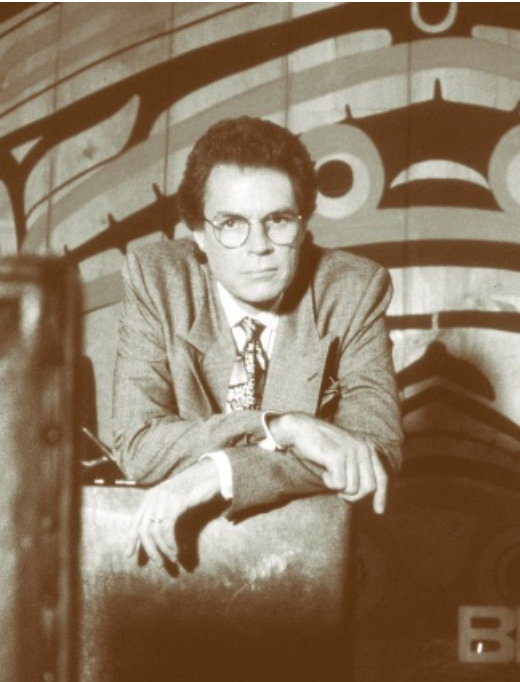 Benjamin Horne in his Great Northern office, sepia portrait