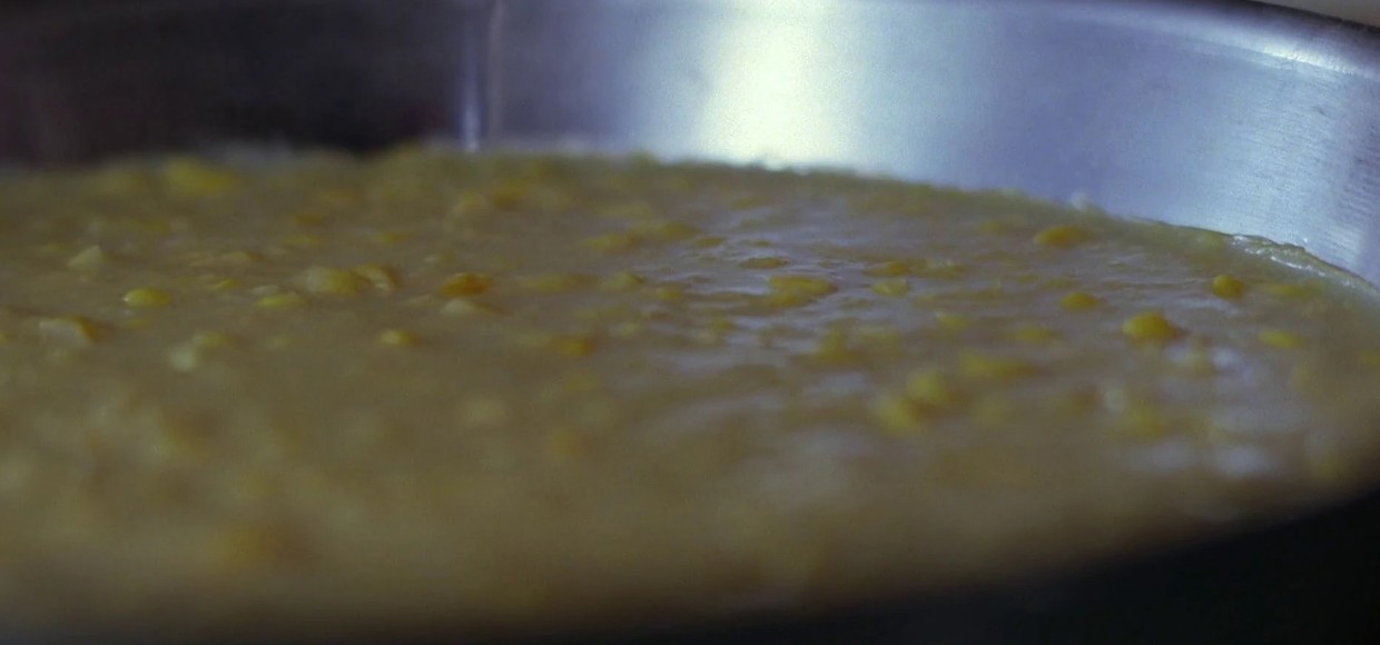 Garmonbozia visualized as creamed corn